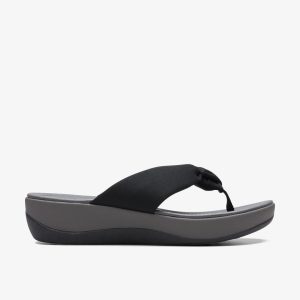 Women's Arla Glison Black FabricCloudsteppers? Flip Flops