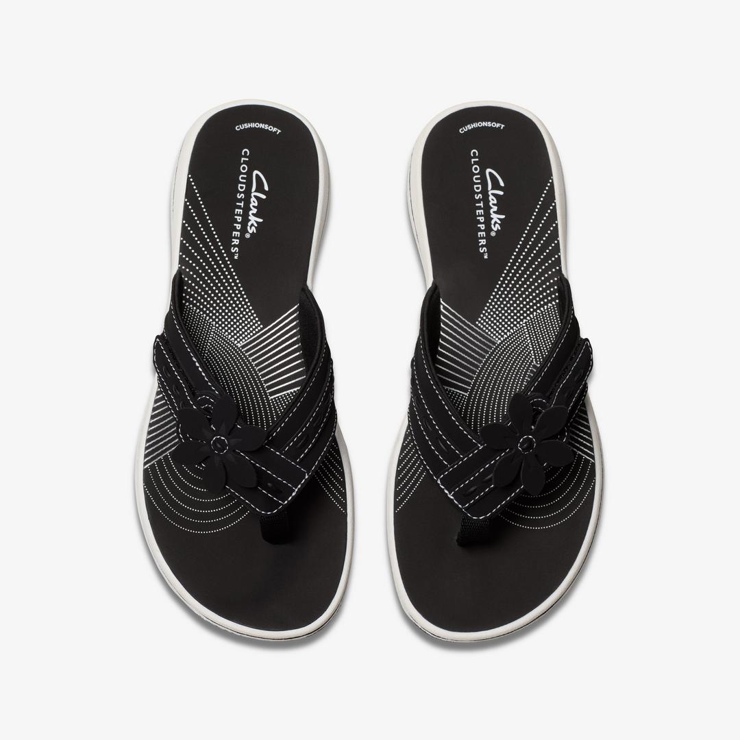 WOMENS Breeze Opal Black Flip Flop - Image 6