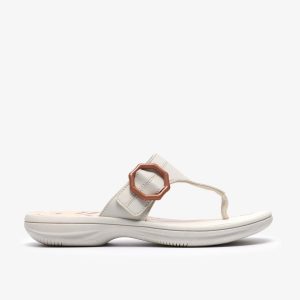 Womens Breeze Cove Off White Flip Flop