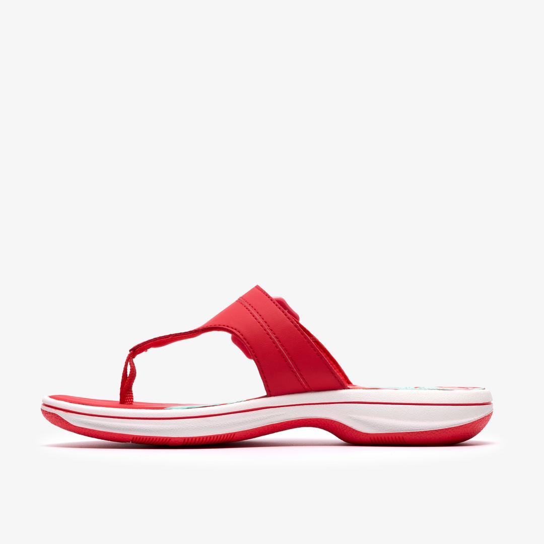 Womens Breeze Cove Poppy Red Flip Flop - Image 2
