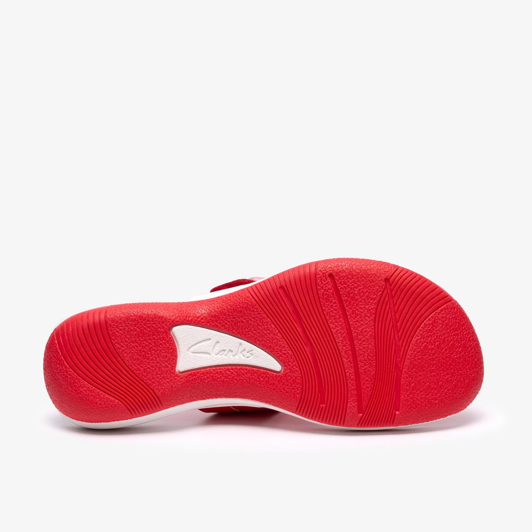Womens Breeze Cove Poppy Red Flip Flop - Image 3