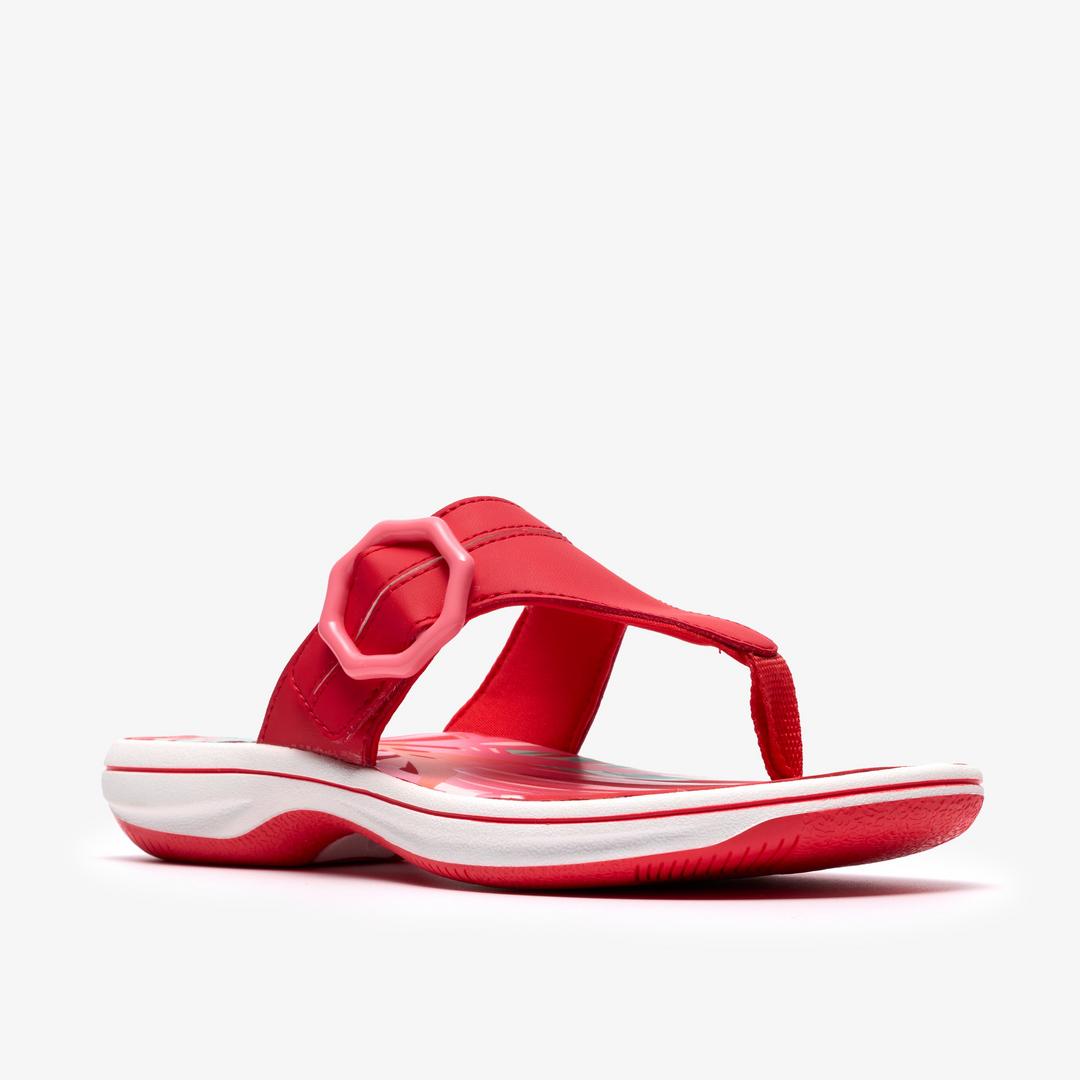 Womens Breeze Cove Poppy Red Flip Flop - Image 4