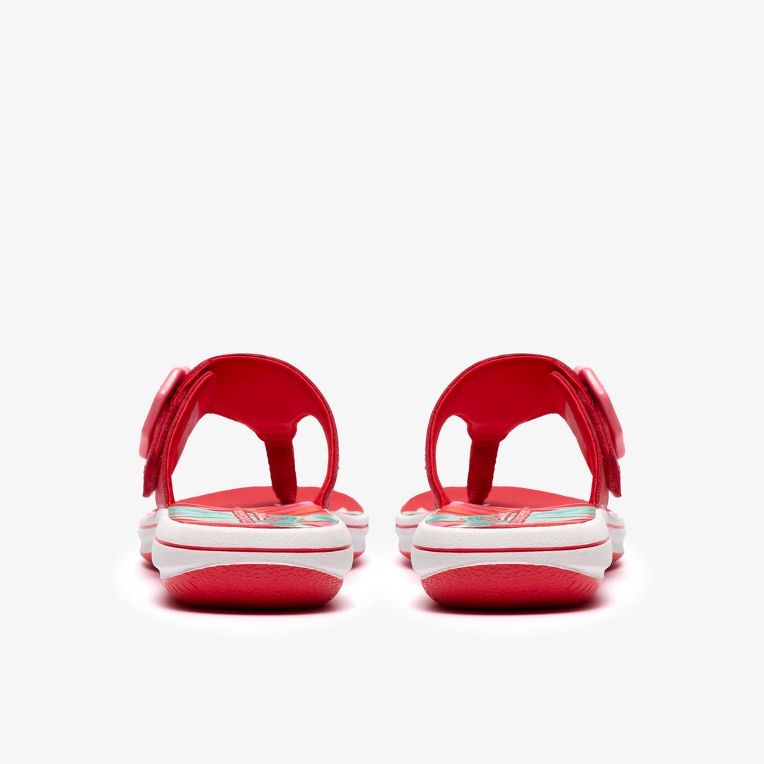 Womens Breeze Cove Poppy Red Flip Flop - Image 5