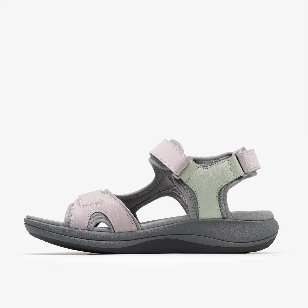 Womens Mira Bay Grey/Green Strappy Sandals - Image 2