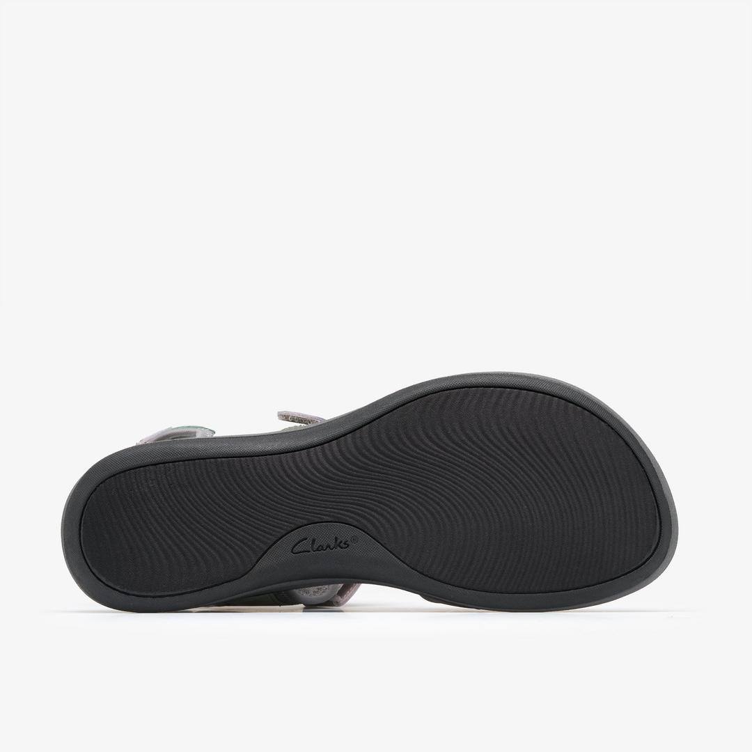 Womens Mira Bay Grey/Green Strappy Sandals - Image 3