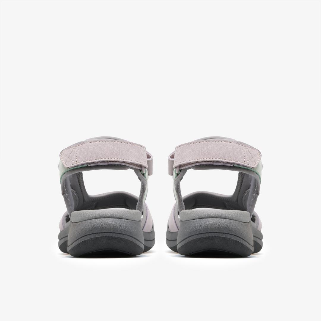 Womens Mira Bay Grey/Green Strappy Sandals - Image 5