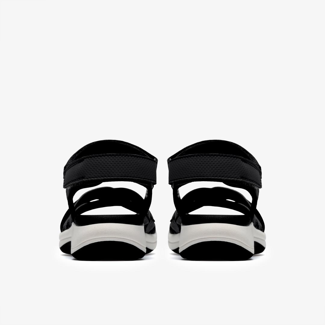Womens Mira Shore Black Strappy Sandals - Image 5