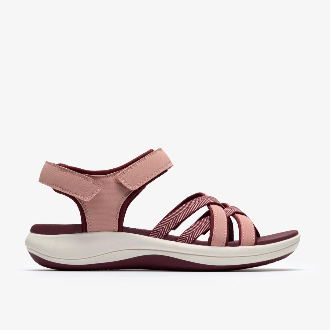Womens Mira Shore Maroon Strappy Sandals