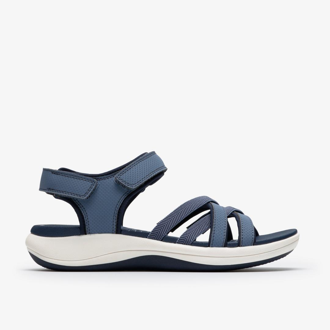 Womens Mira Shore Navy Strappy Sandals