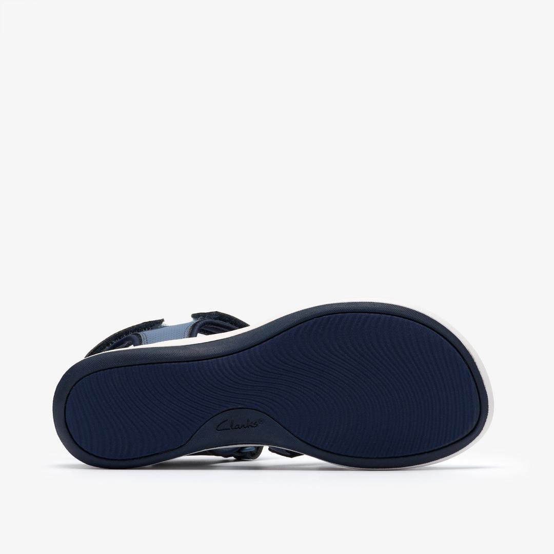 Womens Mira Shore Navy Strappy Sandals - Image 3
