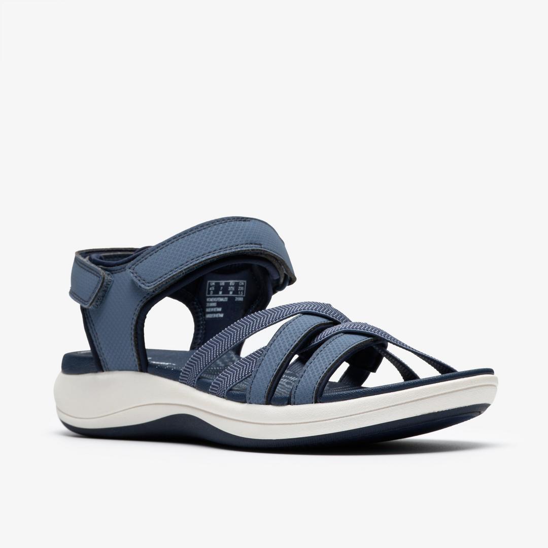 Womens Mira Shore Navy Strappy Sandals - Image 4