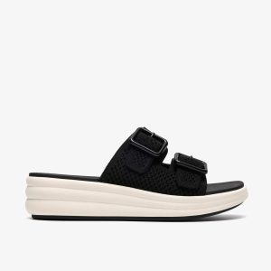 Womens Drift Faye Black Wedges