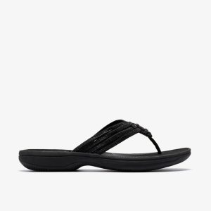 Womens Breeze Gem Black Flip Flop