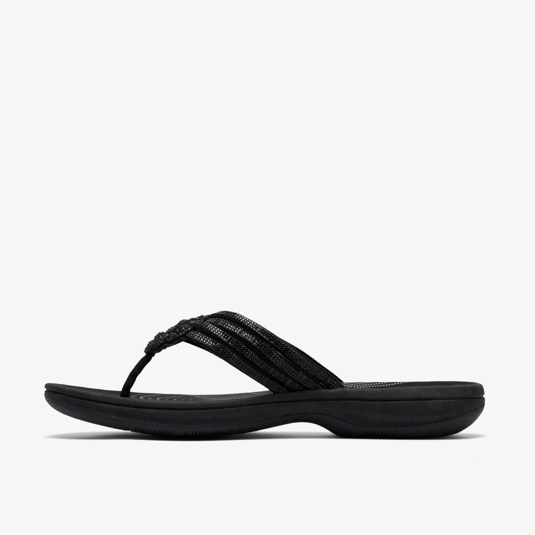 Womens Breeze Gem Black Flip Flop - Image 2