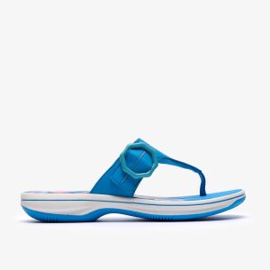 Womens Breeze Cove Bright Blue Flip Flop