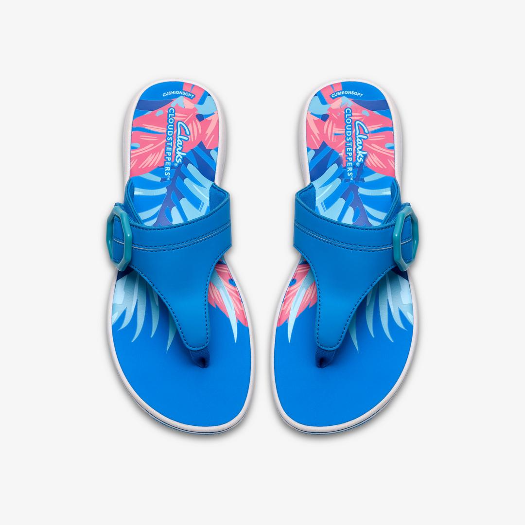 Womens Breeze Cove Bright Blue Flip Flop - Image 6