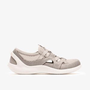 Womens Solevana Step Pale Grey Slip-Ons