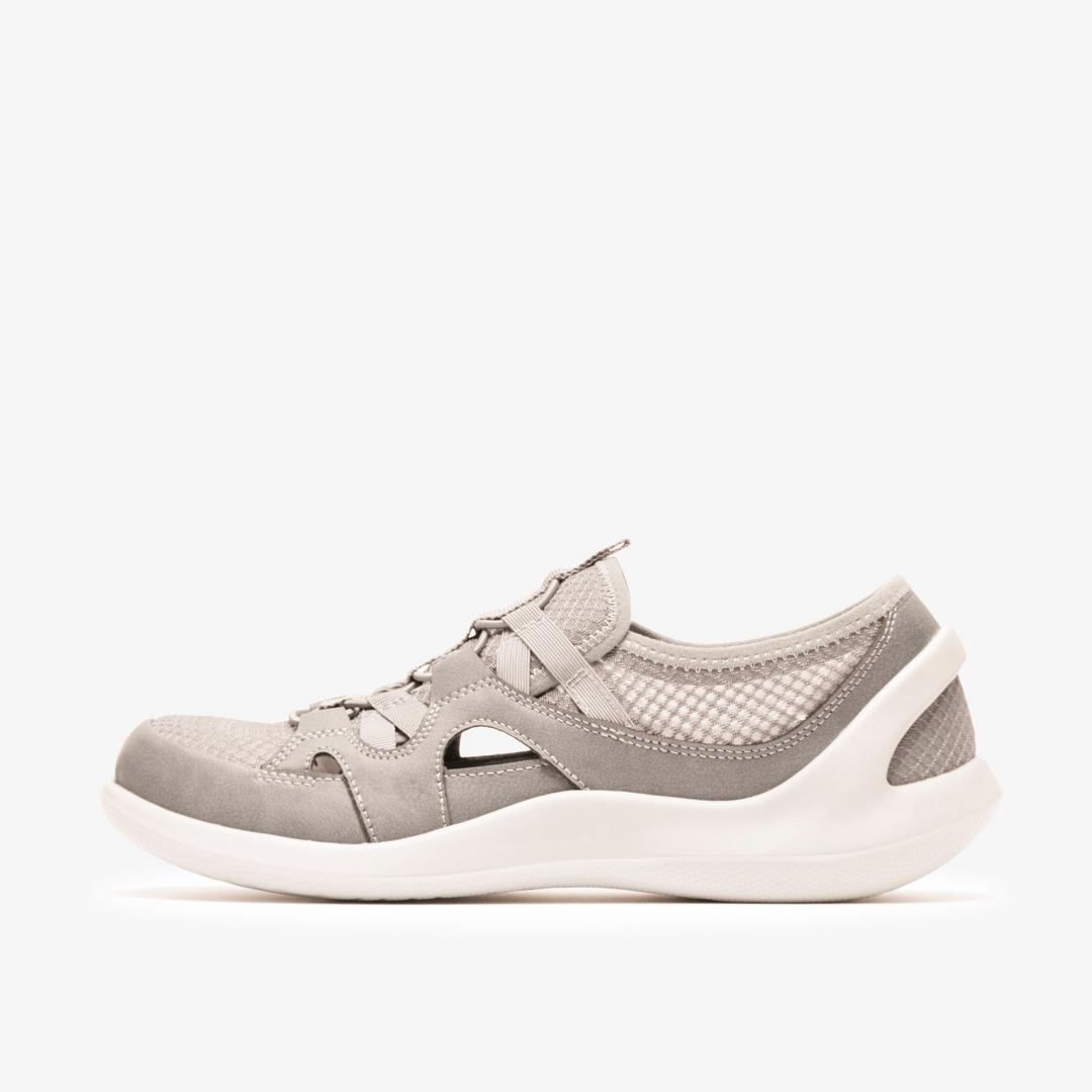 Womens Solevana Step Pale Grey Slip-Ons - Image 2