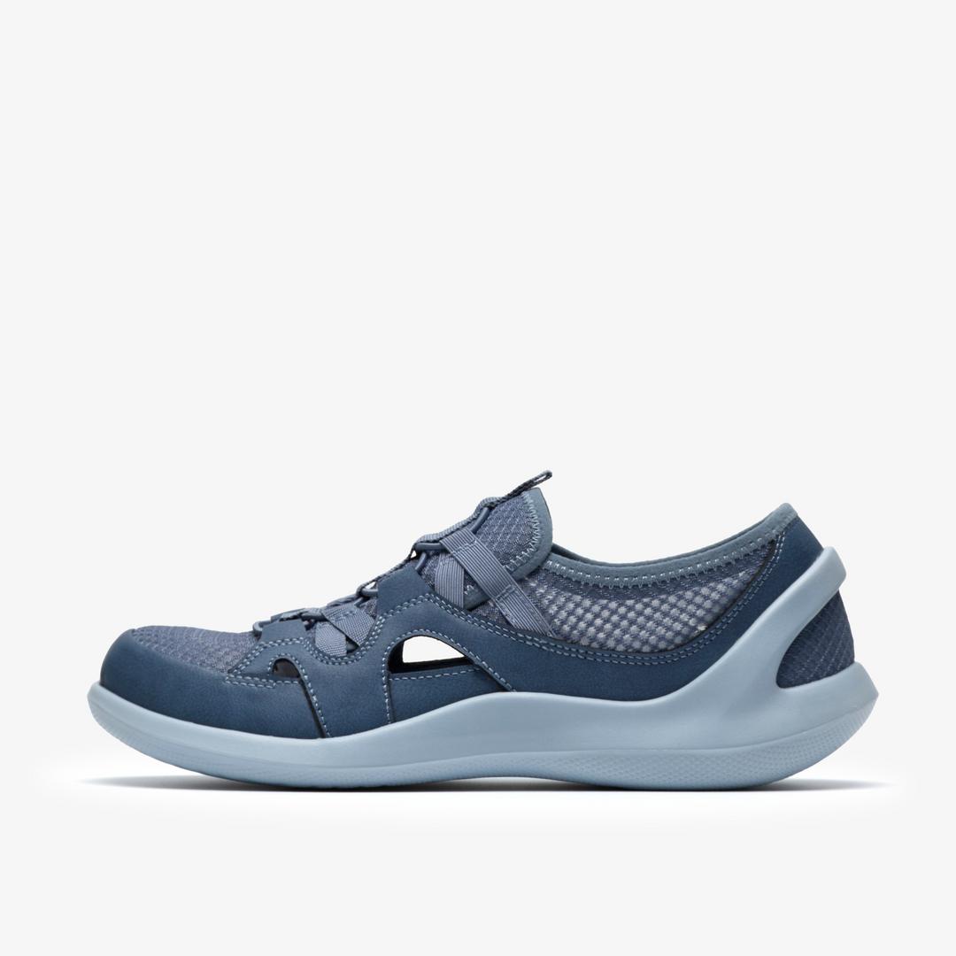 Womens Solevana Step Blue Grey Slip-Ons - Image 2