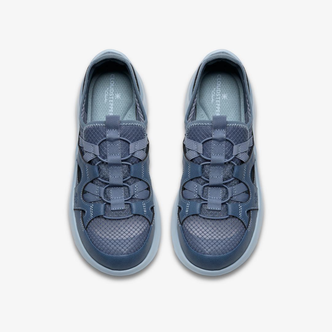 Womens Solevana Step Blue Grey Slip-Ons - Image 6