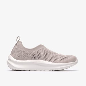 Womens Solevana Knit Pale Grey Sneaker