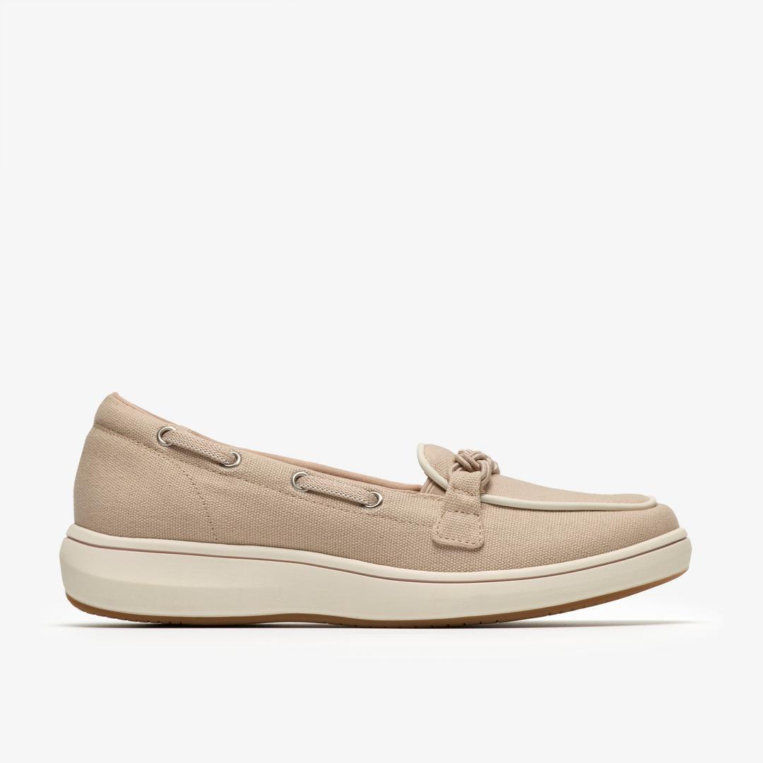 Womens BreezeSky Bay Sand Canvas Loafers