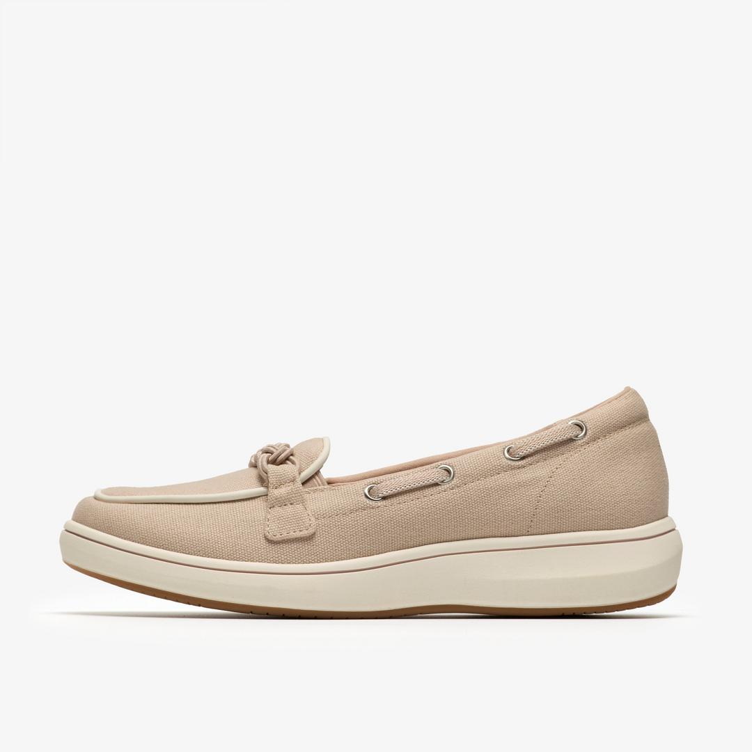 Womens BreezeSky Bay Sand Canvas Loafers - Image 2