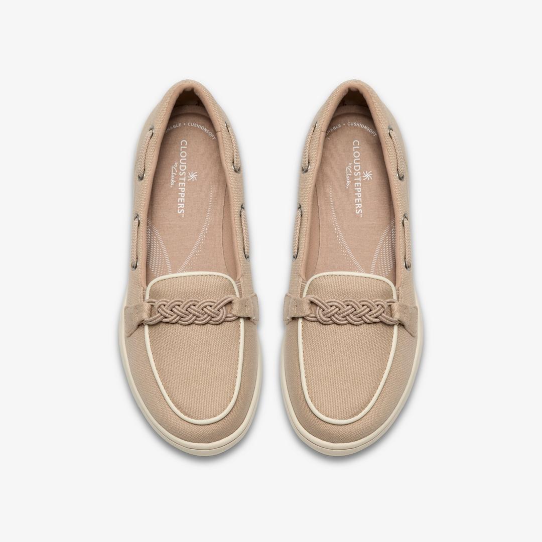 Womens BreezeSky Bay Sand Canvas Loafers - Image 6