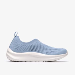 Womens Solevana Knit Light Blue Sneakers