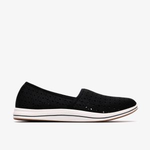 Womens Breeze Lily Black Slip-Ons