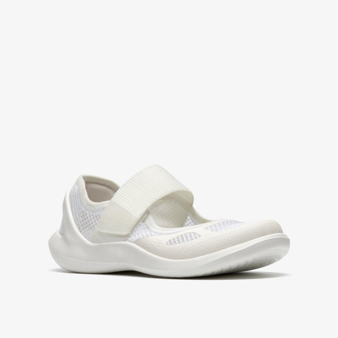 Womens Solevana Strap White Sneakers - Image 4