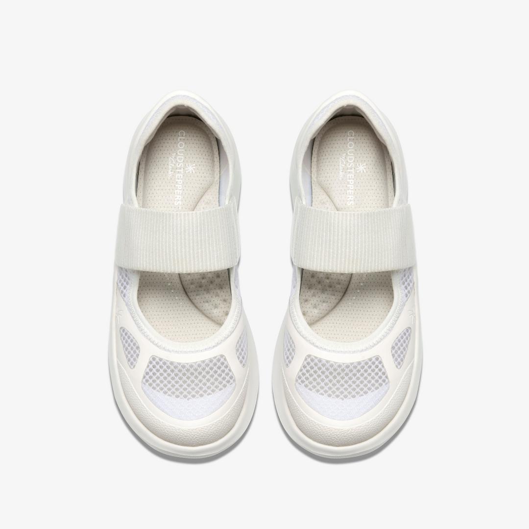 Womens Solevana Strap White Sneakers - Image 6