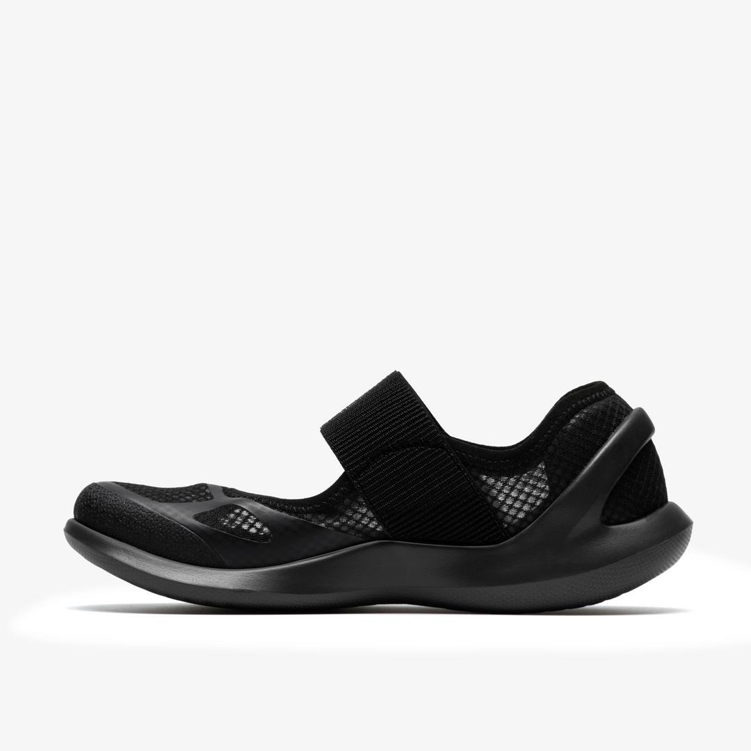 Womens Solevana Strap Black Sneakers - Image 2