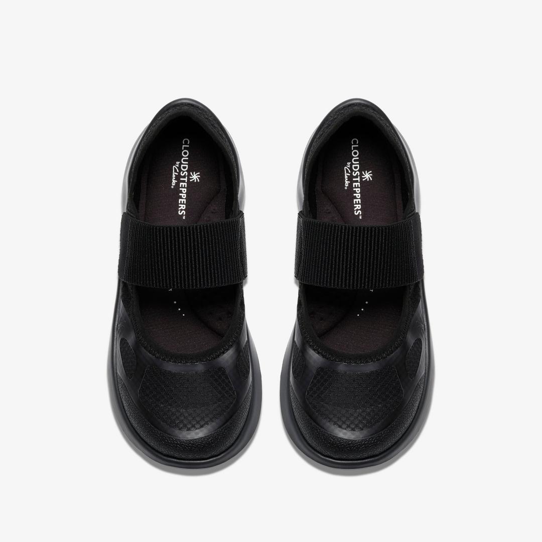 Womens Solevana Strap Black Sneakers - Image 6