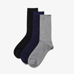 3 pack Crew Black Multicolour Socks