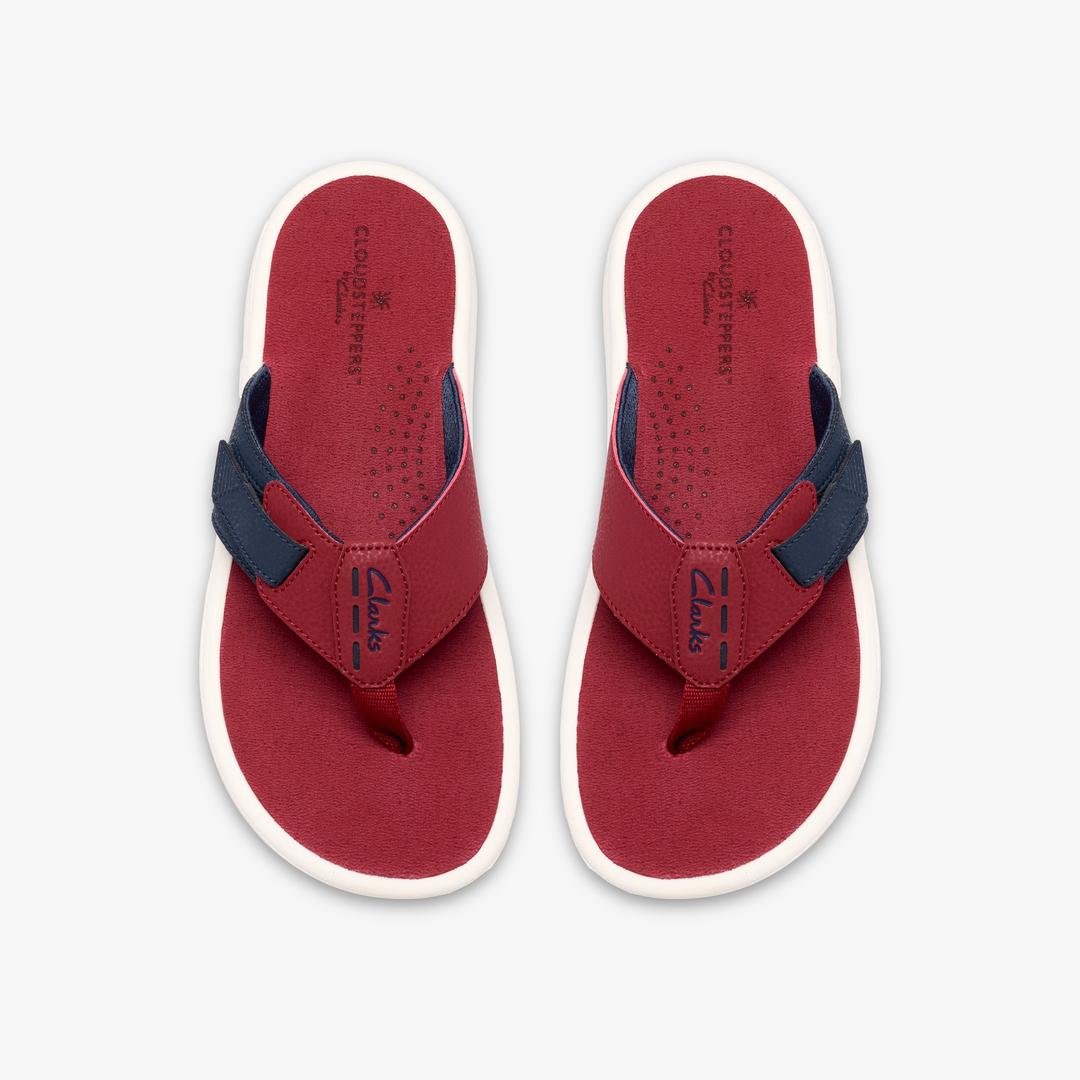 Mens M Breeze Red Combination Flip Flop - Image 6