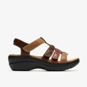 Womens Merliah2 Ruby Tan Combination Wedges