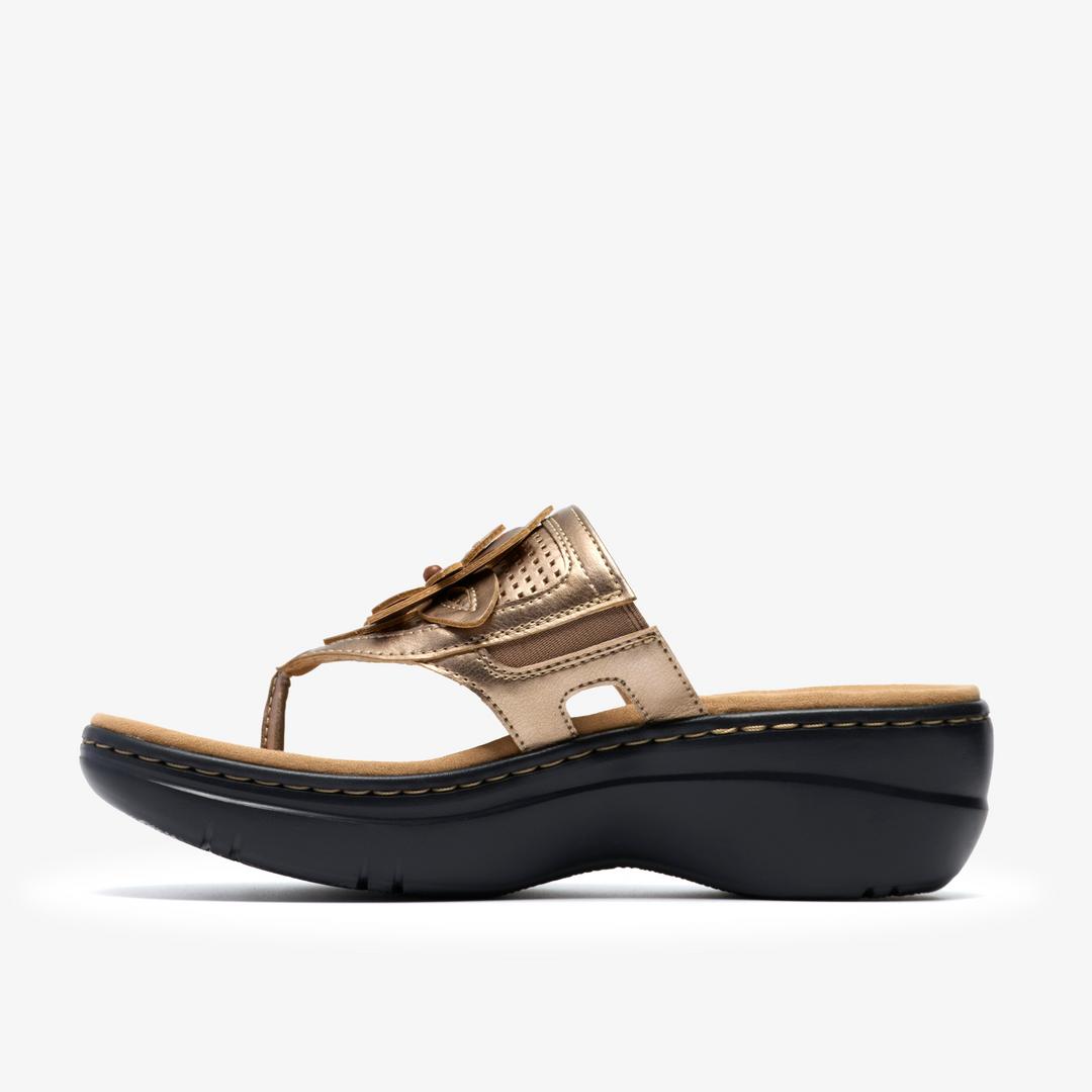 Womens Merliah2 Kyla Gold Metallic Wedges - Image 2