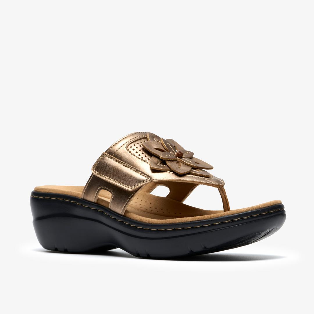 Womens Merliah2 Kyla Gold Metallic Wedges - Image 4
