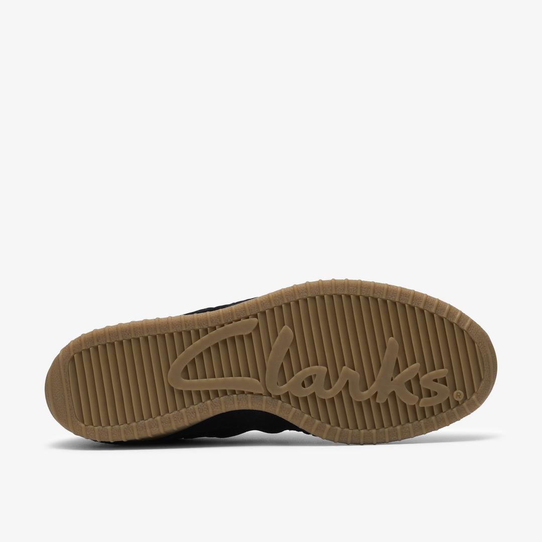 Womens Meridor Lo Black Suede Sneakers - Image 3