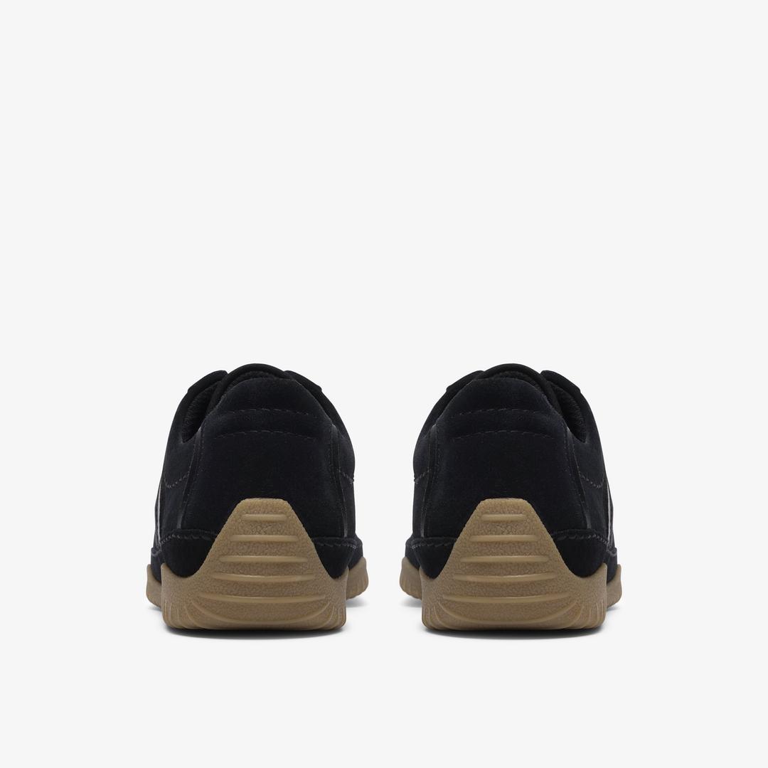 Womens Meridor Lo Black Suede Sneakers - Image 5