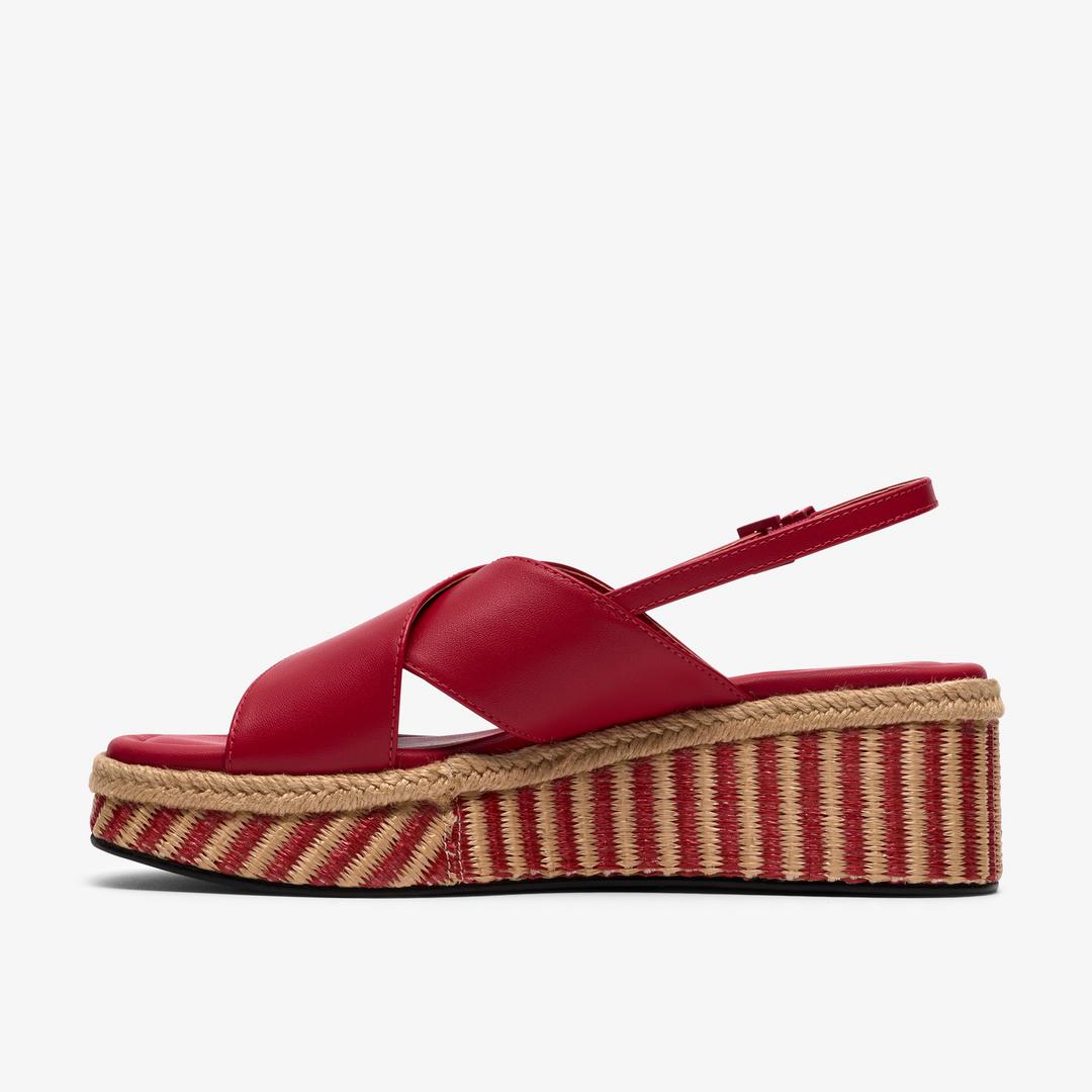 Womens Tessiah Cross2 Pink Interest Wedges - Image 2