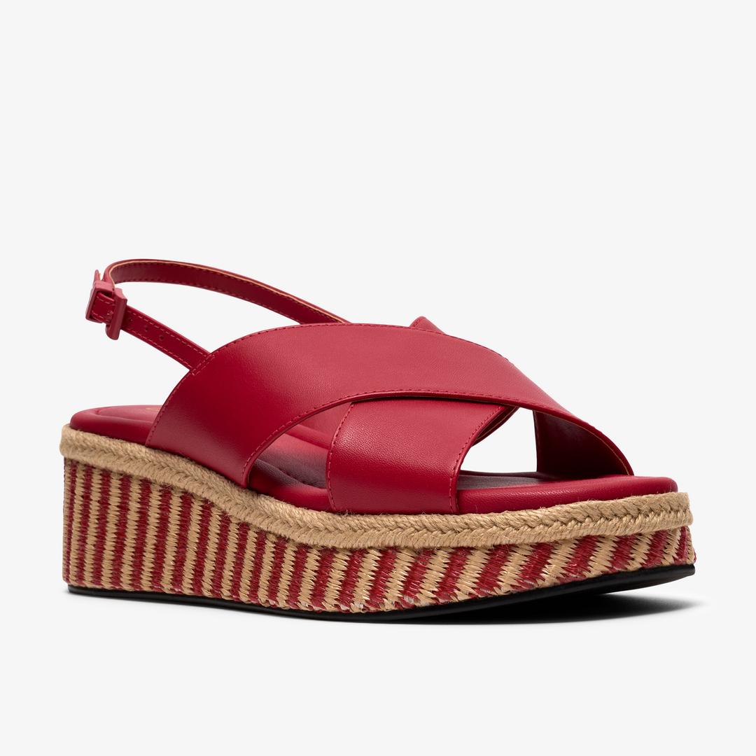 Womens Tessiah Cross2 Pink Interest Wedges - Image 4