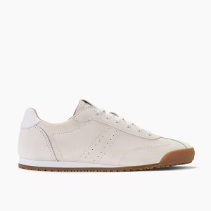 Womens Moritz Lo2 Off White Suede Sneakers