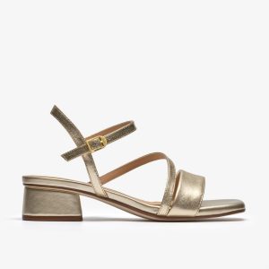 Womens Serina35 Strap Soft Gold Strappy Sandals