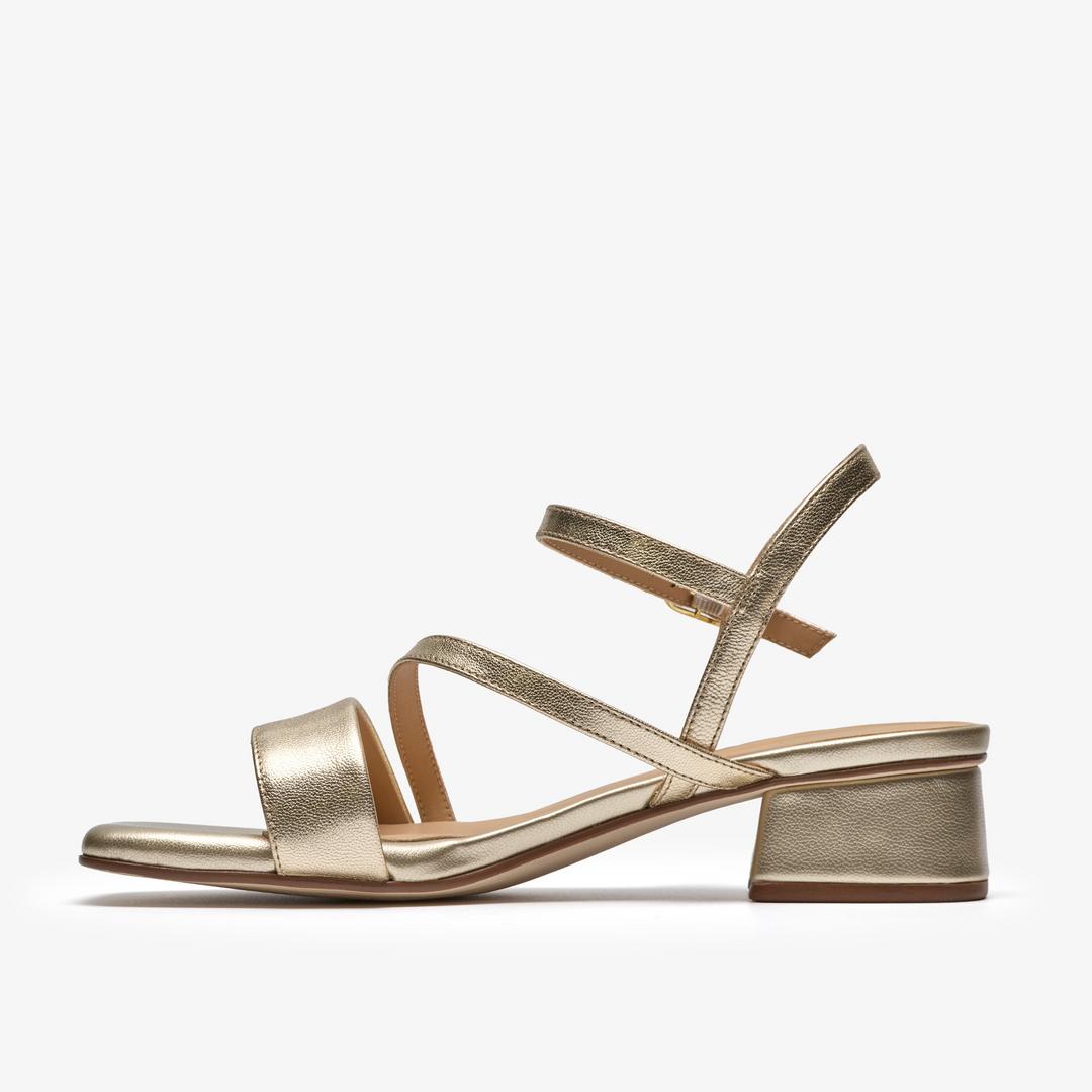 Womens Serina35 Strap Soft Gold Strappy Sandals - Image 2