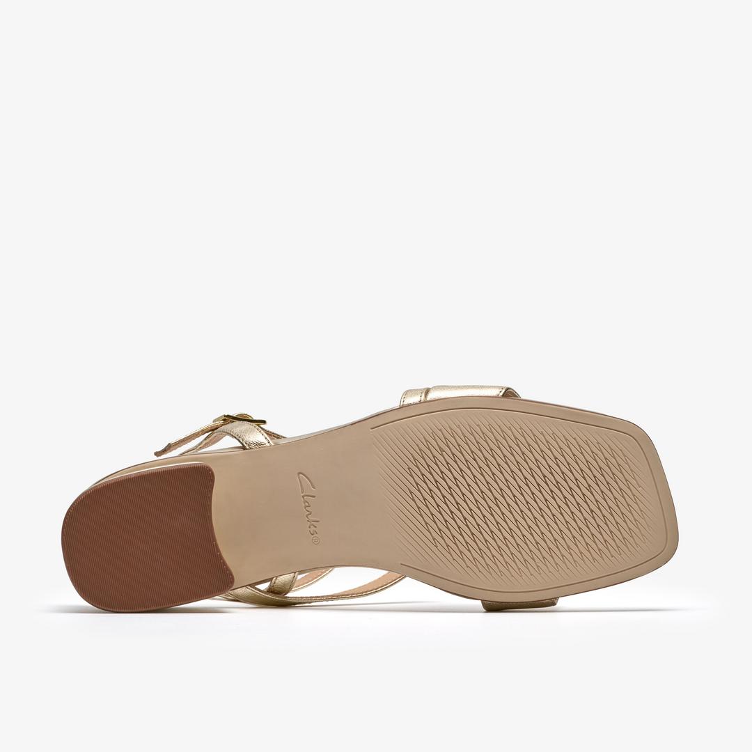 Womens Serina35 Strap Soft Gold Strappy Sandals - Image 3