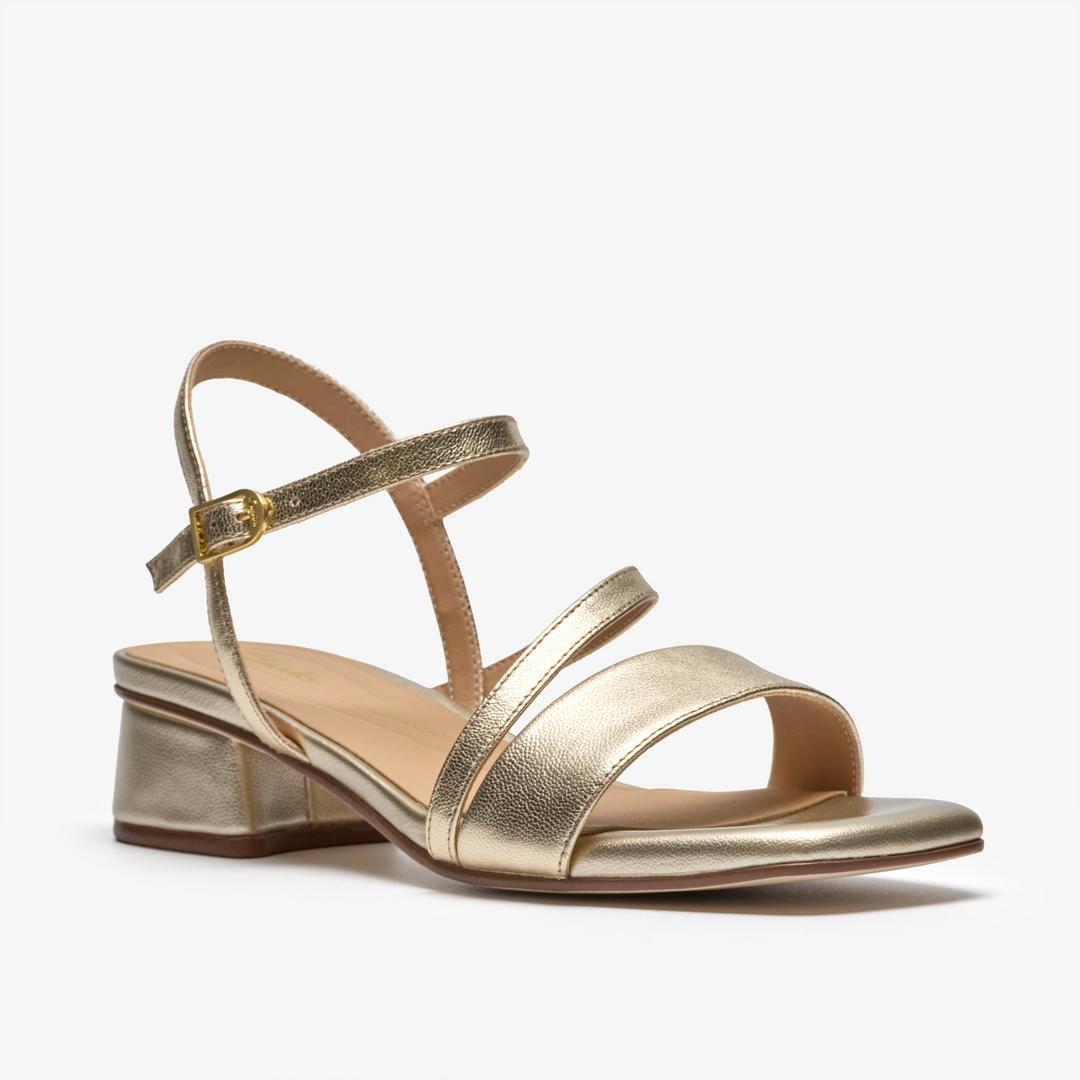 Womens Serina35 Strap Soft Gold Strappy Sandals - Image 4