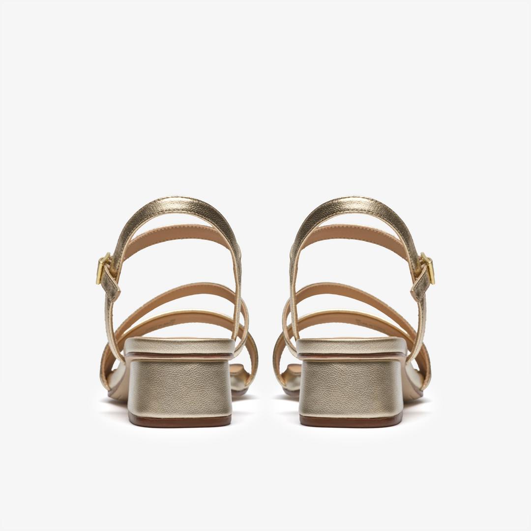 Womens Serina35 Strap Soft Gold Strappy Sandals - Image 5