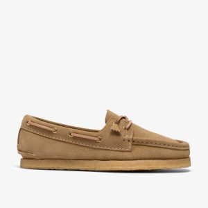 Womens Godney Boat Maple Suede Boat Shoes